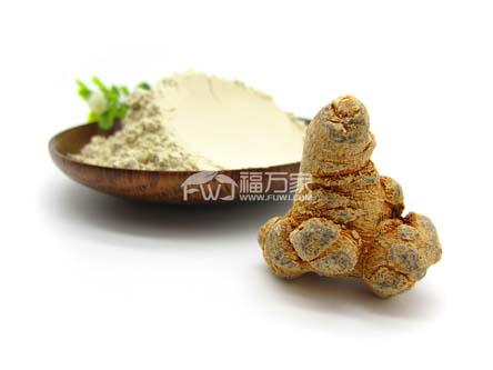 三七粉用溫水沖服